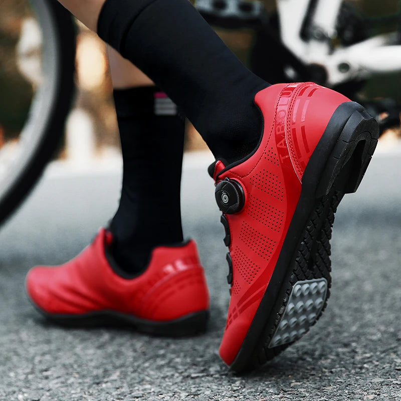 Men Non Locking Mountain Bike Shoes Without Cleats Road Bicycle Rb Speed Non Cleat Cycling Shoes Sneaker Flat Pedal Mtb Women