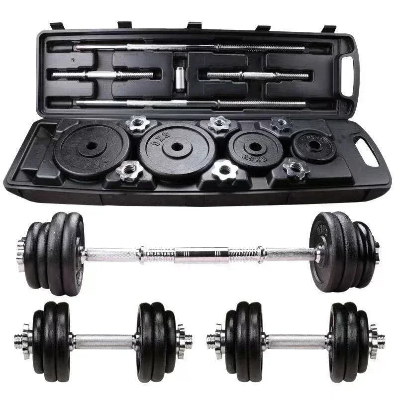 Adjustable Dumbbell Barbell Set 10kg Lightweight Ideal for Home Gym Fitness Enthusiasts