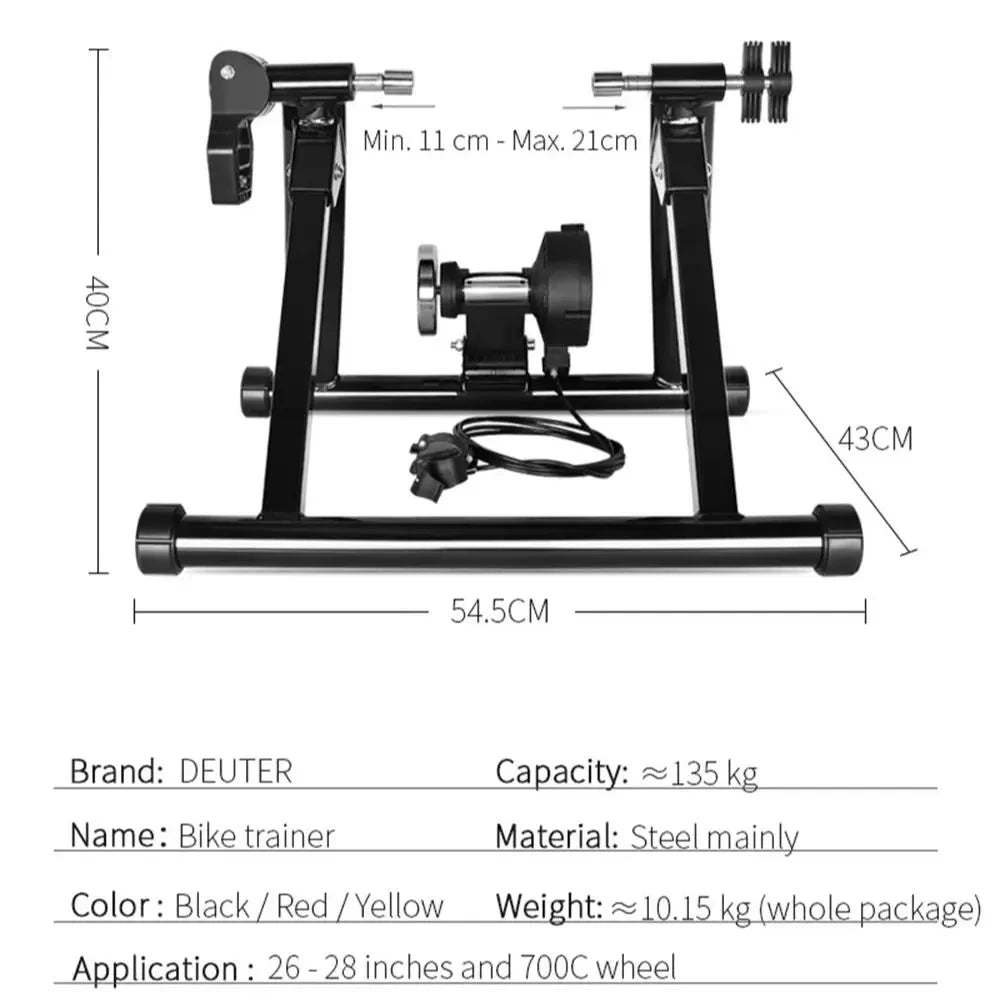 Magnetic Resistance Cycling Trainer Indoor Exercise Home Training Bike Rollers Fitness Equipment for 26-29 Inch Bikes